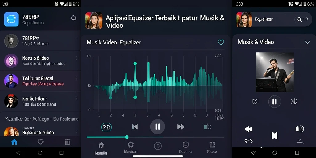Tampilan antarmuka aplikasi Equalizer 789RP yang menarik dan fungsional.