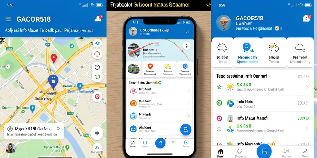Antarmuka GACOR518 menampilkan kondisi lalu lintas terkini dengan jelas dan informatif.