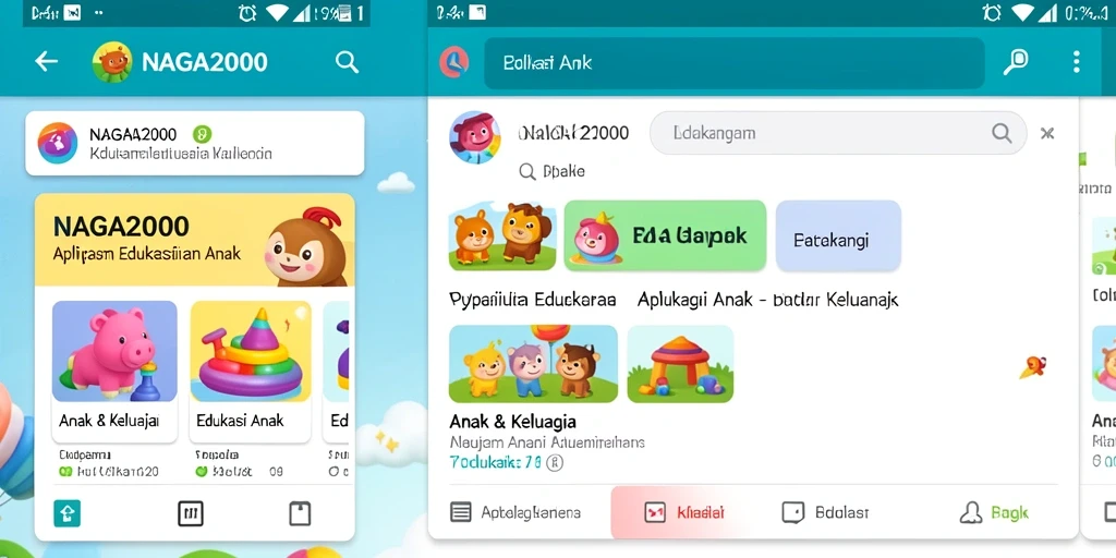 Tampilan antarmuka NAGA2000 yang interaktif dan edukatif.